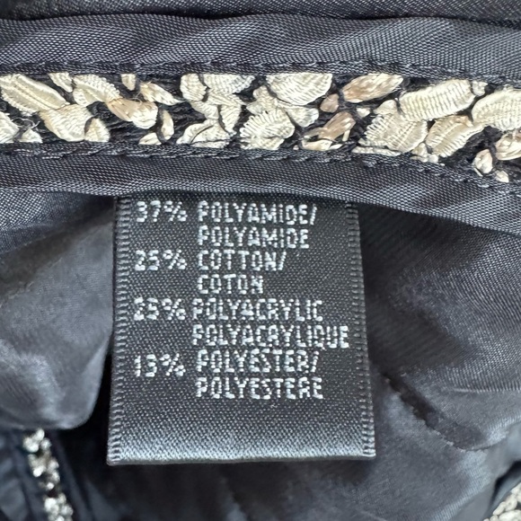 LAFAYETTE 148 Textured Tweed Blazer Suit Jacket | Tan Black Cream | 14 - Picture 4 of 5